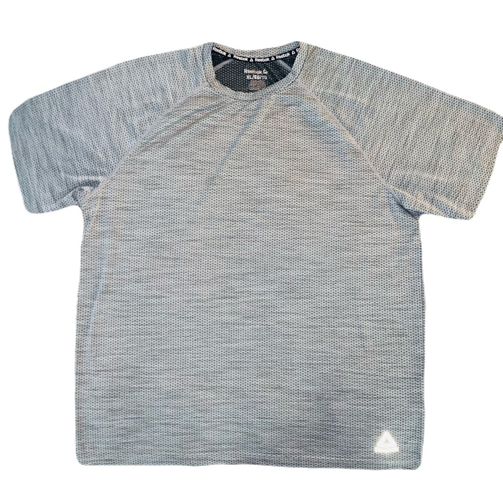 Reebok Light Gray Athletic Tee with reflective Logo